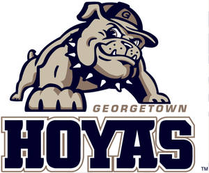 Georgetown Hoyas 鬥牛犬吉祥物標誌，帶有粗體隊名文字。