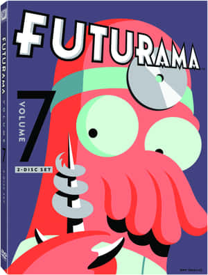 Futurama外星人角色拿著CD，戴著螺旋天線帽。