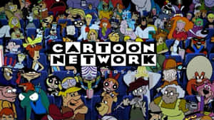 Cartoon Network 20 週年標誌與劇院中的動畫角色。