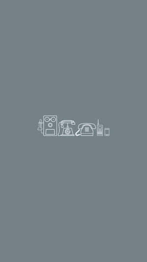 從轉盤電話到智能手機的通信設備時間線。