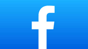 Facebook標誌在藍色漸變背景上