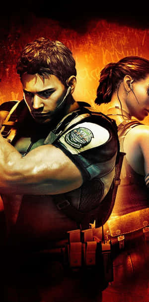 兩個身穿戰術裝備的玩家，背景是熾熱的塗鴉。