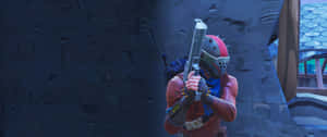 Fortnite 角色在遊戲環境中瞄準散彈槍