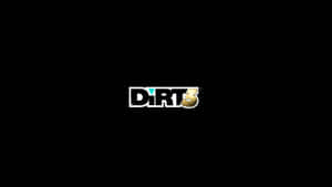 黑色背景上的 Dirt 3 遊戲標誌