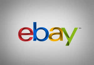 eBay標誌，紅色、藍色、黃色和綠色的字母在灰色背景上。