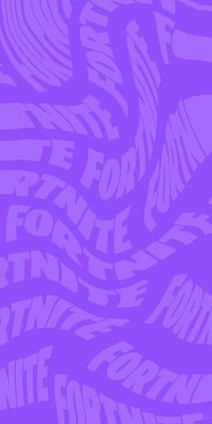帶有旋轉Fortnite文字圖案的紫色牆紙。