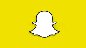 黃色背景上的Snapchat鬼魂標誌