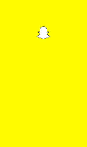 黃色背景上的Snapchat鬼魂標誌
