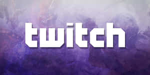 Twitch 標誌覆蓋在帶有紫色煙霧和戰士的奇幻戰鬥場景上。
