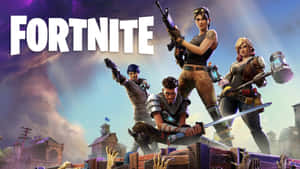 Fortnite角色手持武器站在木箱上，喪屍手從下方伸出。