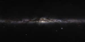 夜空中的銀河系，點綴著星星和宇宙塵埃