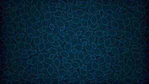 深色背景上發光藍色葉子的抽象數位圖案。 — 圖案 壁紙