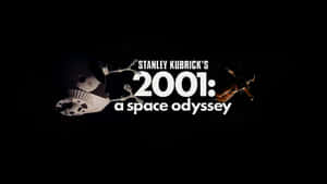 Stanley Kubricks 2001 a space odyssey 標題卡，附有太空船和太空人在太空中。 — Nasa GIF 壁紙
