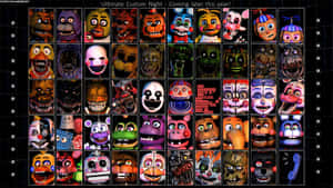 《Five Nights at Freddy's》遊戲中可怕的電子動畫角色網格。 — 恐怖 壁紙