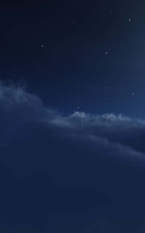 有星星和雲的夜空