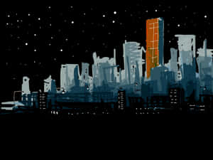 深色城市背景