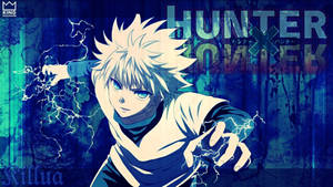 來自《Hunter x Hunter》的動畫角色奇犽引導閃電能量。