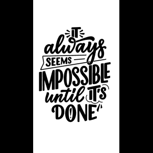 堅持到底，無不可能