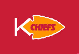 紅色背景上的堪薩斯城酋長隊 NFL 美式足球隊標誌。