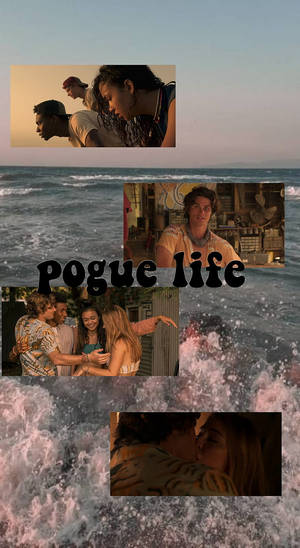 來自Pogue Life的電影場景，在日落時分拍打的海浪之上。