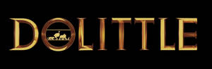 金色 Dolittle 電影標題，O 內有動物圖案，黑色背景。 — 火影忍者海報 壁紙