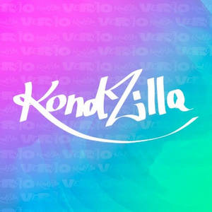 KondZilla 標誌在色彩繽紛的漸變背景上，帶有水印圖案。