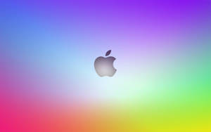 Apple標誌在彩色漸變背景上