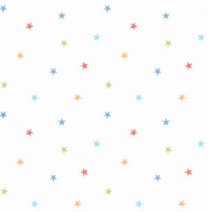 白色背景上的彩色星星圖案