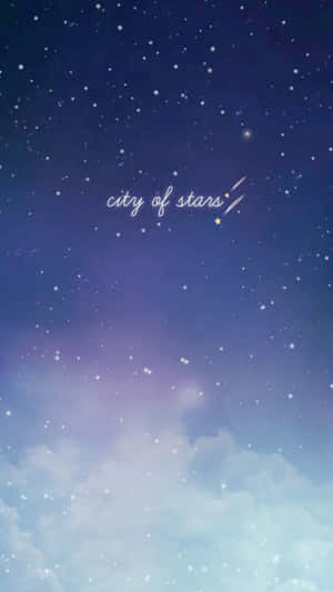 暮色天空有星星同雲，上面有 city of stars 文字。