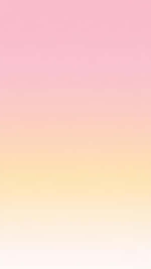 柔和漸變背景，從粉紅色漸變到黃色再到白色 — iPhone 粉紅美學 壁紙