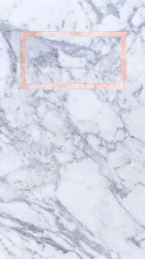 玫瑰金相框在白色灰色大理石背景上