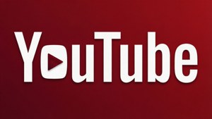 白色 YouTube 標誌在紅色背景上 — YouTube 壁紙