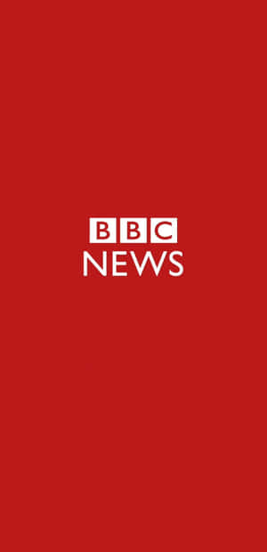 紅色背景上的白色BBC News標誌 — Huawei Mate 70 Air 壁紙