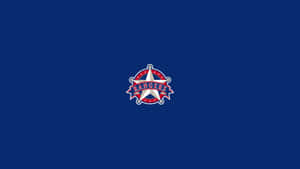 純藍色背景上的 Rangers 運動隊標誌 — 棒球 壁紙