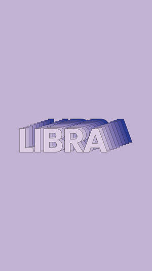 薰衣草背景上帶有紫色漸變層的粗體白色LIBRA文字。