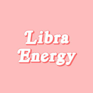 粉紅色背景，白色文字寫著 Libra Energy