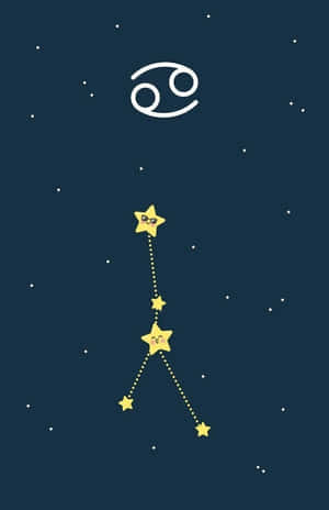 巨蟹座圖片 — 月亮與星星動畫 壁紙