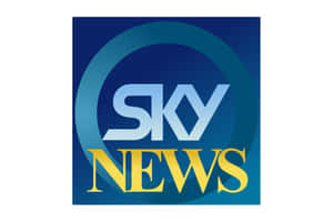 Sky News 標誌，在藍色圓形背景上帶有白色和金色文字。