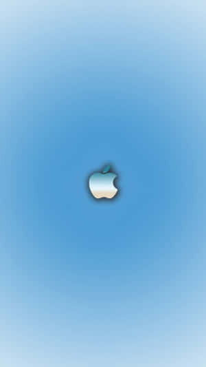 藍色漸變背景上的Apple標誌