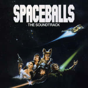 Spaceballs 原聲帶封面，包含角色和太空船在太空中。