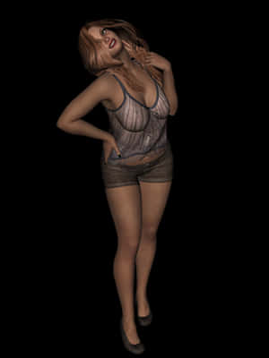 奢華3D模型姿態