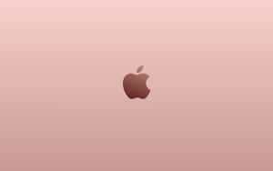 玫瑰金色漸變背景上的Apple標誌