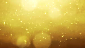 金色背景，帶有閃爍的星星和發光的散景燈光。 — 金色美學 GIF 壁紙