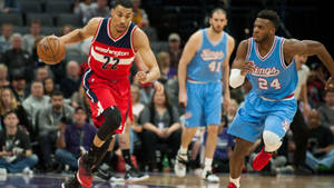 職業籃球運動員在NBA比賽中行動。 — 邁克爾·喬丹 壁紙