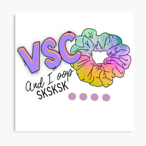 VSC和I oop SKSKSK彩虹髮圈圖形設計