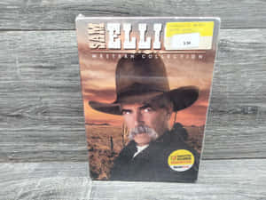 木質表面上的 Sam Elliott Western Collection DVD 盒