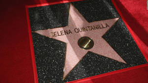 Selena Quintanilla 在荷里活星光大道的星星與紅地毯。