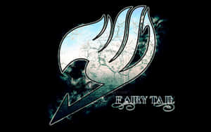Fairy Tail 動畫標誌，裂開的火焰設計在黑色背景上發光。