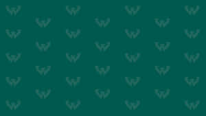 深藍綠色背景，帶有重複的風格化W標誌圖案。