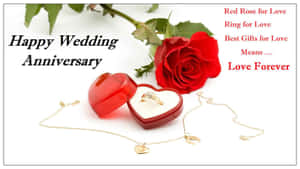 紅玫瑰和金色珠寶，用於結婚週年慶祝。
